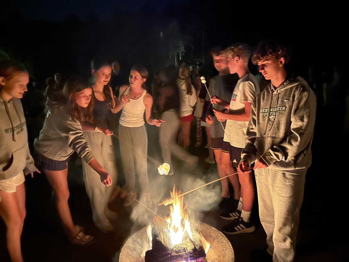 Roasting marshmallows by the fire.
(Photo credit: Tina McCormic)